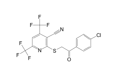 Pyridine-3-carbonitrile, 2-[2-(4-chlorophenyl-2-oxoethyl)thio]-4,6-bis(trifluoromethyl)-