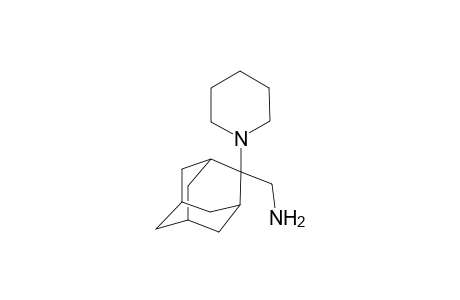 Tricyclo[3.3.1.1(3,7)]decane-2-methanamine, 2-(1-piperidinyl)-