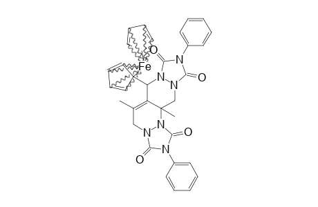 N,N-DIPHENYL-5-FERROCENYL-4,9-DIMETHYL-1,2,3,5,6,7,8,9-OCTAHYDROPYRIDAZINO-[4,5-C]-PYRIDAZINE-1,2,6,7-TETRACARBOXIMIDE
