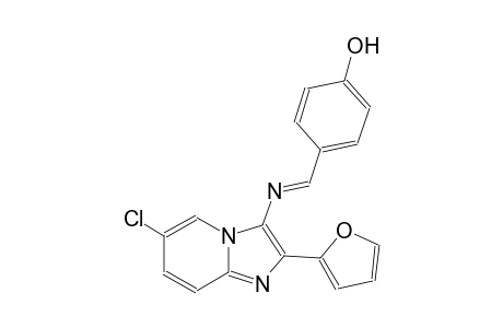 phenol, 4-[(E)-[[6-chloro-2-(2-furanyl)imidazo[1,2-a]pyridin-3-yl]imino]methyl]-