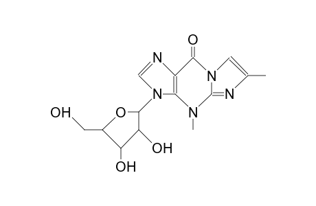 4,9-Dihydro-4,6-dimethyl-9-oxo-3-(B-D-ribofuranosyl)imidazo(1,2-A)purine