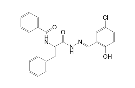 N-((Z)-1-{[(2E)-2-(5-chloro-2-hydroxybenzylidene)hydrazino]carbonyl}-2-phenylethenyl)benzamide