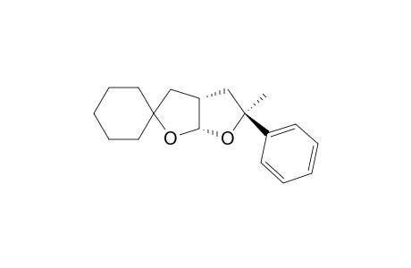 (2S*,3aR*,6aS*)-2-Phenyl-2-methylperhydrofuro[2,3-b]furan-5-spiro-1'-cyclohexane