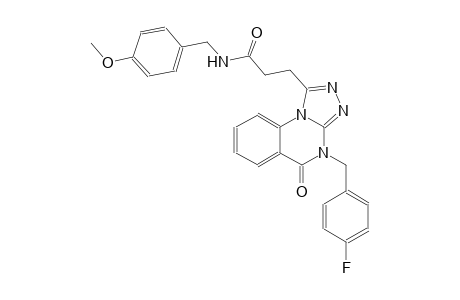 [1,2,4]triazolo[4,3-a]quinazoline-1-propanamide, 4-[(4-fluorophenyl)methyl]-4,5-dihydro-N-[(4-methoxyphenyl)methyl]-5-oxo-