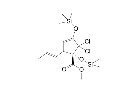 (S)-Methyl 5,5-dichloro-1,4-bis(trimethylsilyloxy)-2-propylidenecyclopent-3-en-1-carboxylate
