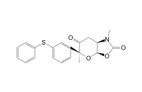 2-[4'-(Phenylthio)phenyl]-1,5-dimethyldihydro-(1H,7H)-5H-pyrano[3,2-d]oxazole-2,6-dione