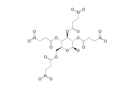 2,3,4,6-TETRA-O-(3-NITROPROPANOYL)-O-BETA-D-GLUCOPYRANOSIDE