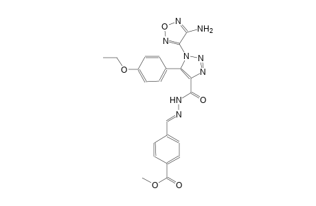methyl 4-[(E)-({[1-(4-amino-1,2,5-oxadiazol-3-yl)-5-(4-ethoxyphenyl)-1H-1,2,3-triazol-4-yl]carbonyl}hydrazono)methyl]benzoate