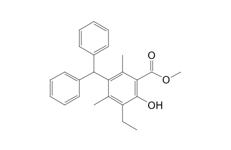 Methyl 3-diphenylmethyl-5-ethyl-6-hydroxy-2,4-dimethylbenzoate