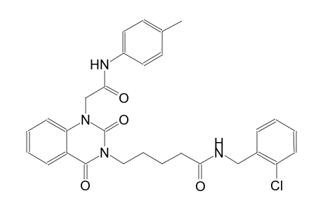 N-(2-chlorobenzyl)-5-(2,4-dioxo-1-[2-oxo-2-(4-toluidino)ethyl]-1,4-dihydro-3(2H)-quinazolinyl)pentanamide