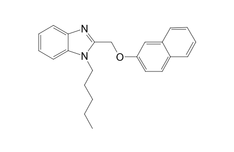 1H-1,3-Benzimidazole, 2-[(2-naphthalenyloxy)methyl]-1-pentyl-