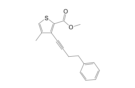 Methyl 4-Methyl-3-(4-phenylbut-1-yn-1-yl)thiophene-2-carboxylate