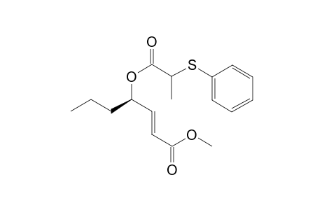 (4R)-4-[2-(Phenylthio)propionyl]oxy]hept-2(E)-enoate