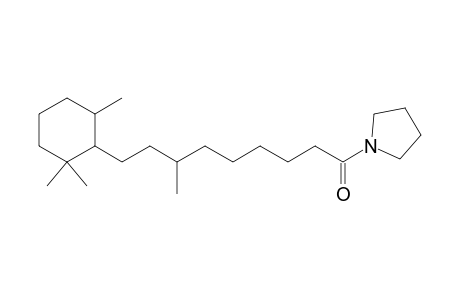Pyrrolidine, 1-[7-methyl-1-oxo-9-(2,2,6-trimethylcyclohexyl)nonyl]-