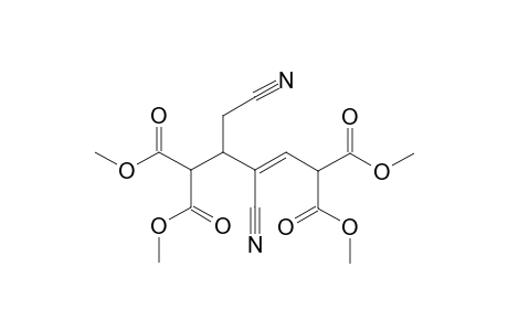DIMETHYL-E-4-CYANO-5-CYANOMETHYL-2,6-BIS-(METHOXYCARBONYL)-3-HEPTEN-DIOIC-ACID