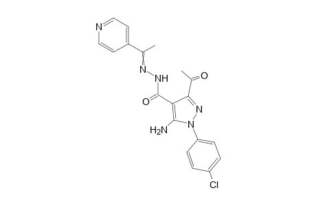 3-Acetyl-5-amino-1-(4-chlorophenyl)-N'-(1-(pyridin-4-yl)ethylidene)-1H-pyrazole-4-carbohydrazide
