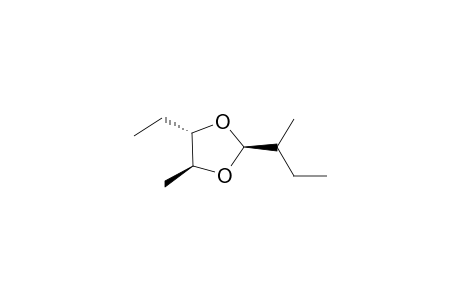 (2S*,4S*,5S*,1'R/S)-4-Ethyl-5-methyl-2-(1-methylpropyl)-1,3-dioxolane