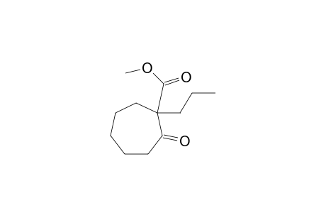 Cycloheptanecarboxylic acid, 2-oxo-1-propyl-, methyl ester
