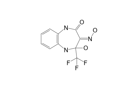 (3Z)-3-hydroximino-2-hydroxy-2-(trifluoromethyl)-1,5-dihydro-1,5-benzodiazepin-4-one