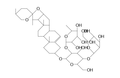 Yamogenin-3-O.alpha.-L-rhamnopyranosyl-(1-2)-ubeta-D-glucopyranosyl-(1-4)E.beta.-D-glucopyranosid