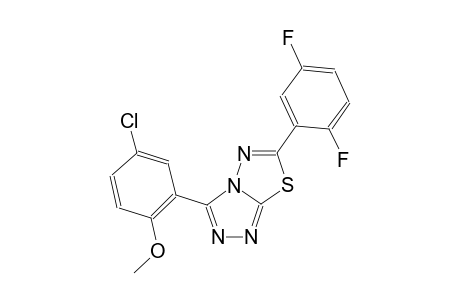 [1,2,4]triazolo[3,4-b][1,3,4]thiadiazole, 3-(5-chloro-2-methoxyphenyl)-6-(2,5-difluorophenyl)-
