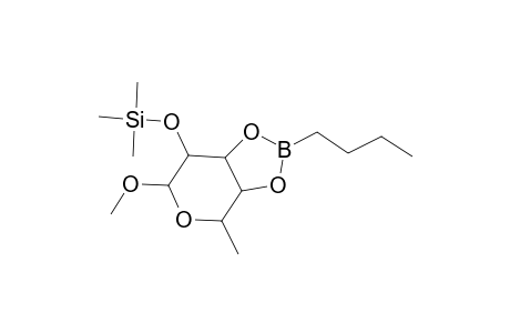 .alpha.-l-Galactopyranoside, methyl 6-deoxy-2-O-(trimethylsilyl)-, cyclic butylboronate