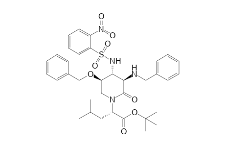 (3R,4R,5R)-5-Benzyloxy-N-[(1S)-1-(tert-butoxycarbonyl)-3-methylbutyl]-3-benzylamino-4-(o-nitrobenzenesulfonamido)piperidin-2-one