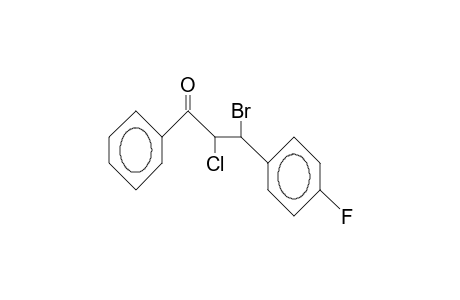 erythro-3-Bromo-2-chloro-3-(4-fluoro-phenyl)-propiophenone