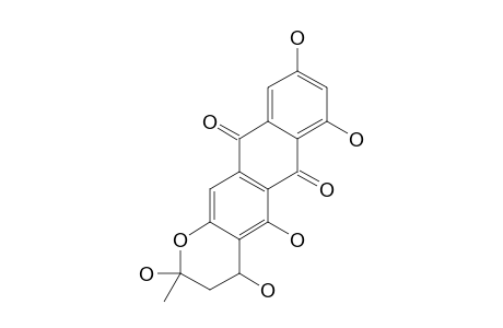 2,4,5,7,9-pentahydroxy-2-methyl-3,4-dihydronaphtho[3,2-g]chromene-6,11-quinone