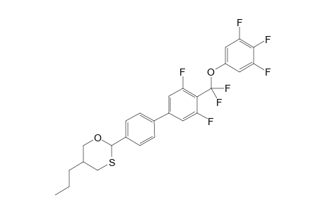 2-[4-[4-[difluoro-(3,4,5-trifluorophenoxy)methyl]-3,5-difluoro-phenyl]phenyl]-5-propyl-1,3-oxathiane