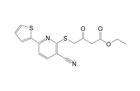 butanoic acid, 4-[[3-cyano-6-(2-thienyl)-2-pyridinyl]thio]-3-oxo-, ethyl ester