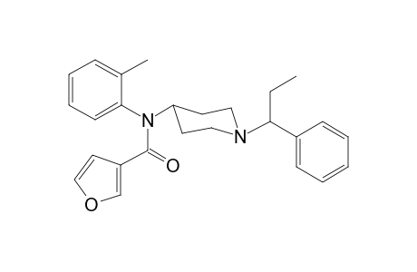 N-2-Methylphenyl-N-[1-(1-phenylpropyl)piperidin-4-yl]furan-3-carboxamide
