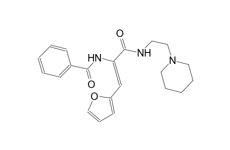 N-[(Z)-2-(2-furyl)-1-({[2-(1-piperidinyl)ethyl]amino}carbonyl)ethenyl]benzamide