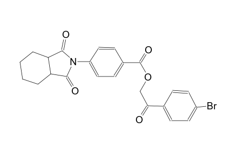 benzoic acid, 4-(octahydro-1,3-dioxo-2H-isoindol-2-yl)-, 2-(4-bromophenyl)-2-oxoethyl ester