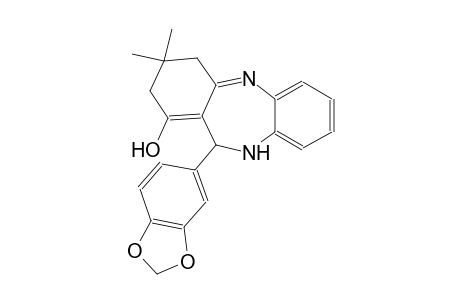 11-(1,3-benzodioxol-5-yl)-3,3-dimethyl-3,4,10,11-tetrahydro-2H-dibenzo[b,e][1,4]diazepin-1-ol