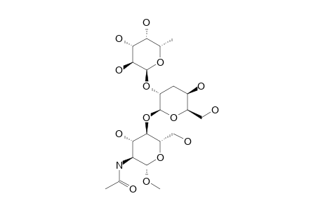 METHYL-2-ACETAMIDO-2-DEOXY-4-O-[3-DEOXY-2-O-(ALPHA-L-FUCOPYRANOSYL)-BETA-D-XYLO-HEXOPYRANOSYL]-BETA-D-GLUCOPYRANOSIDE