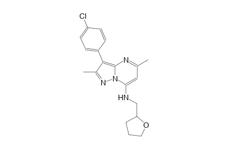 3-(4-chlorophenyl)-2,5-dimethyl-N-(tetrahydro-2-furanylmethyl)pyrazolo[1,5-a]pyrimidin-7-amine