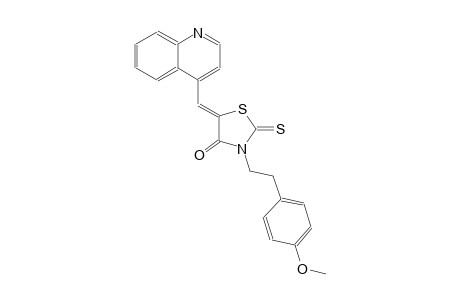 4-thiazolidinone, 3-[2-(4-methoxyphenyl)ethyl]-5-(4-quinolinylmethylene)-2-thioxo-, (5Z)-
