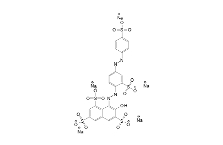 1,3,6-Naphthalenetrisulfonic acid, 7-hydroxy-8-[[2-sulfo-4-[(4-sulfophenyl)azo]phenyl]azo]-, pentasodium salt