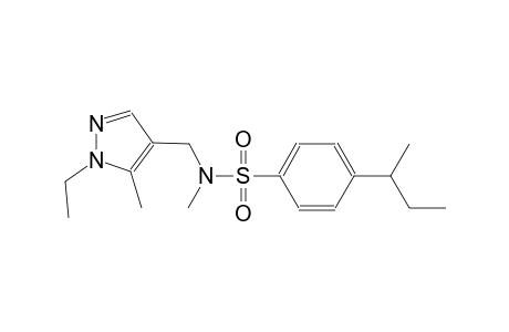 benzenesulfonamide, N-[(1-ethyl-5-methyl-1H-pyrazol-4-yl)methyl]-N-methyl-4-(1-methylpropyl)-