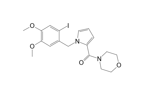 1-(2-Iodo-4,5-dimethoxybenzyl)pyrrole-2-carboxylic acid moropholine amide