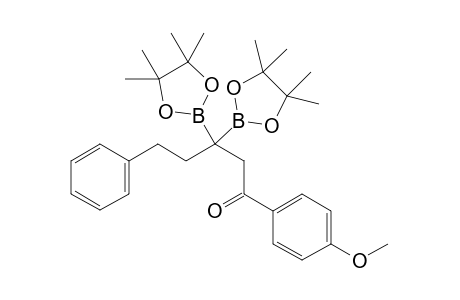 1-(4-methoxyphenyl)-5-phenyl-3,3-bis(4,4,5,5-tetramethyl-1,3,2-dioxaborolan-2-yl)pentan-1-one