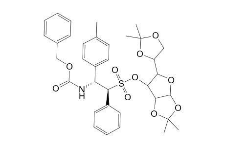 1,2:5,6-Di-O-isopropylidene-a-d-allofuranos-3-yl (1S, 2R)-2-[(Benzyloxycarbonyl)amino]-2-(4-tolyl)-1-phenylethanesulfonate