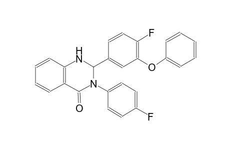 2-(4-fluoro-3-phenoxyphenyl)-3-(4-fluorophenyl)-2,3-dihydro-4(1H)-quinazolinone