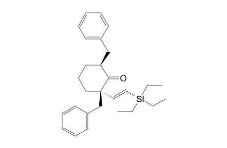 (2R,6S)-2,6-bis(phenylmethyl)-2-[(E)-2-triethylsilylethenyl]-1-cyclohexanone