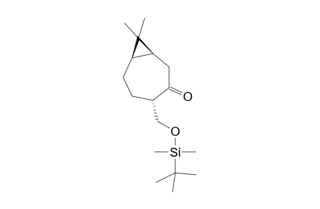 (+)-(1S,4S,7R)-4-tert-Butyldimethylsilyloxymethyl-8,8-dimethylbicyclo[5.1.0]octan-3-one