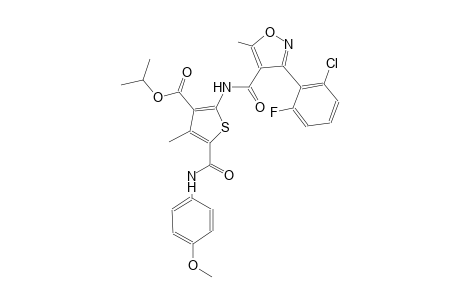 isopropyl 2-({[3-(2-chloro-6-fluorophenyl)-5-methyl-4-isoxazolyl]carbonyl}amino)-5-[(4-methoxyanilino)carbonyl]-4-methyl-3-thiophenecarboxylate