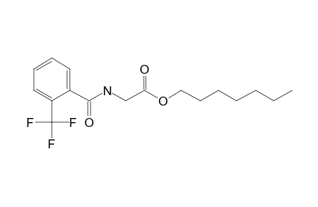 Glycine, N-(2-trifluoromethylbenzoyl)-, heptyl ester