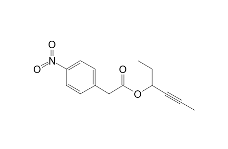 Benzeneacetic acid, 4-nitro-, hex-4-yn-3-yl ester