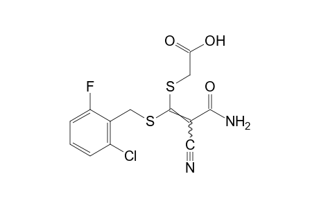 [{2-carbamoyl-1-[(2-chloro-6-fluorobenzyl)thio]-2-cyanovinyl}thio}acetic acid
